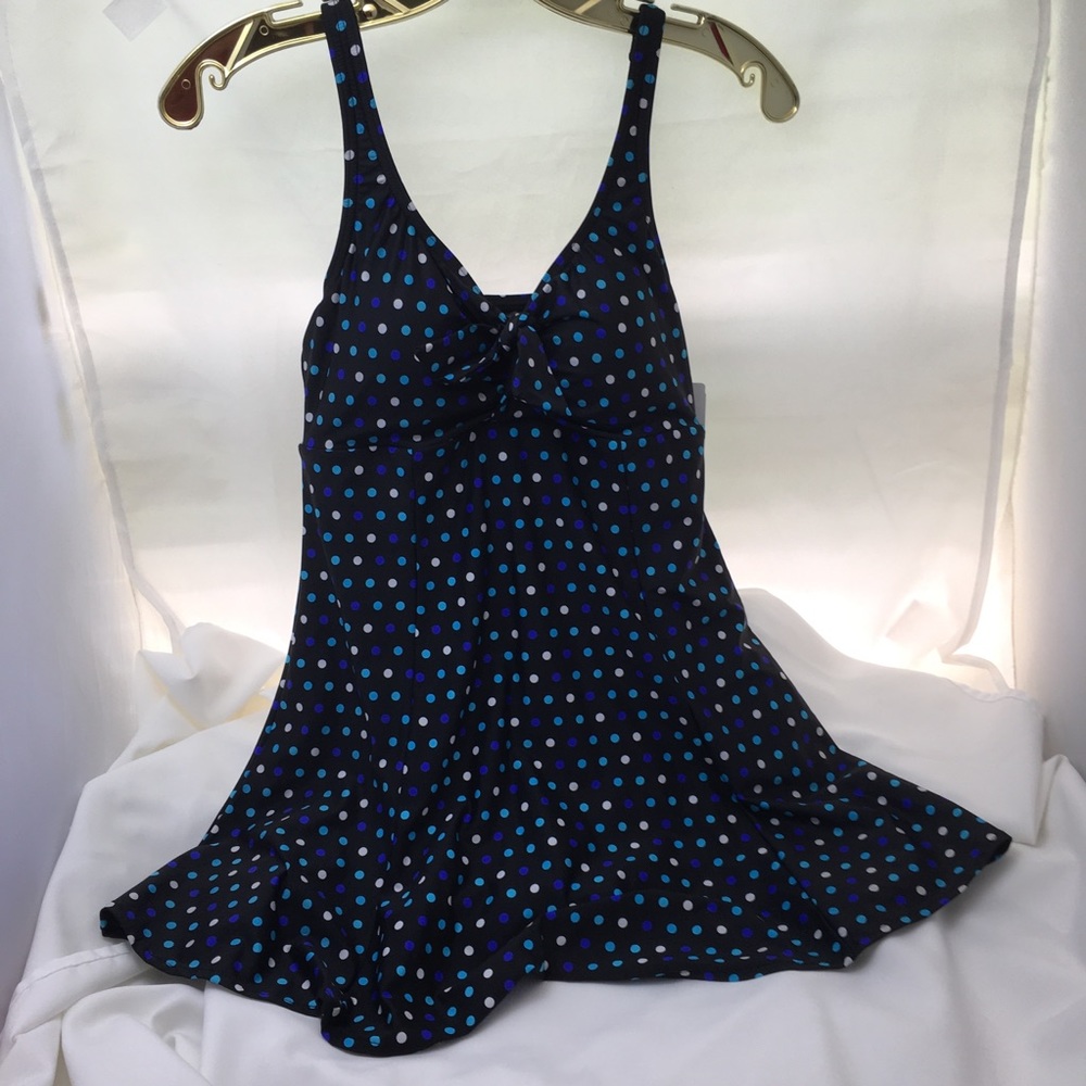 Penbrooke Polkadot One Piece Swim Wear NWT Sz 10